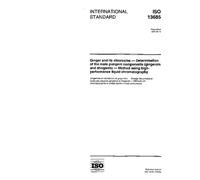 ISO 13685:1997, Ginger and its oleoresins -- Determination of the main pungent components (gingerols and shogaols) -- Method using high-performance liquid chromatography