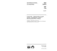 ISO 13875:2005, Liquid milk - Determination of acid-soluble beta-lactoglobulin content - Reverse-phase HPLC method