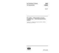 ISO 13964:1998, Air quality - Determination of ozone in ambient air - Ultraviolet photometric method