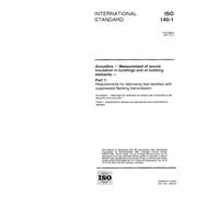 ISO 140-1:1997, Acoustics -- Measurement of sound insulation in buildings and of building elements -- Part 1: Requirements for laboratory test facilities with suppressed flanking transmission