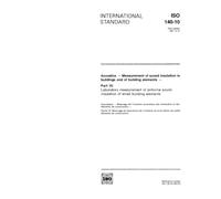 ISO 140-10:1991, Acoustics -- Measurement of sound insulation in buildings and of building elements -- Part 10: Laboratory measurement of airborne sound insulation of small building elements