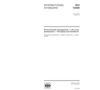 ISO 14040:2006, Environmental management - Life cycle assessment - Principles and framework