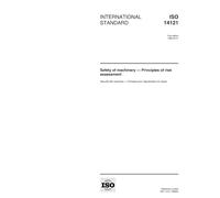 ISO 14121:1999, Safety of machinery - Principles of risk assessment