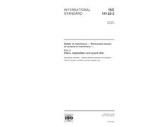 ISO 14122-3:2001, Safety of machinery -- Permanent means of access to machinery -- Part 3: Stairs, stepladders and guard-rails