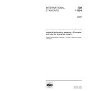 ISO 14258:1998, Industrial automation systems - Concepts and rules for enterprise models
