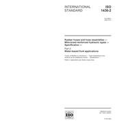 ISO 1436-2:2005, Rubber hoses and hose assemblies - Wire-braid-reinforced hydraulic types - Specification - Part 2: Water-based fluid applications