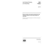 ISO 14656:1999, Epoxy powder and sealing material for the coating of steel for the reinforcement of concrete