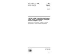 ISO 14683:1999, Thermal bridges in building construction -- Linear thermal transmittance -- Simplified methods and default values