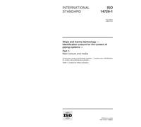 ISO 14726-1:1999, Ships and marine technology -- Identification colours for the content of piping systems -- Part 1: Main colours and media