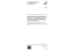 ISO 14828:2003, Glass-reinforced thermosetting plastics (GRP) pipes - Determination of the long-term specific ring relaxation stiffness under wet ... and calculation of the wet relaxation factor