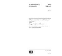 ISO 14915-1:2002, Software ergonomics for multimedia user interfaces - Part 1: Design principles and framework