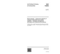 ISO 15005:2002, Road vehicles - Ergonomic aspects of transport information and control systems - Dialogue management principles and compliance procedures