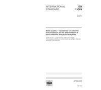 ISO 15089:2000, Water quality - Guidelines for selective immunoassays for the determination of plant treatment and pesticide agents