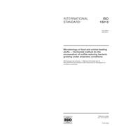 ISO 15213:2003, Microbiology of food and animal feeding stuffs - Horizontal method for the enumeration of sulfite-reducing bacteria growing under anaerobic conditions