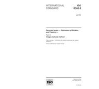 ISO 15360-2:2001, Recycled pulps - Estimation of Stickies and Plastics - Part 2: Image analysis method