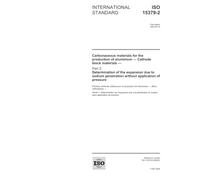 ISO 15379-2:2004, Carbonaceous materials for the production of aluminium - Cathode block materials - Part 2: Determination of the expansion due to sodium penetration without application of pressure