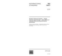ISO 15471:2004, Surface chemical analysis - Auger electron spectroscopy - Description of selected instrumental performance parameters