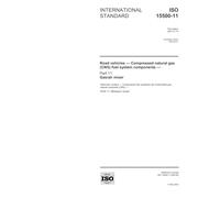 ISO 15500-11:2001, Road vehicles -- Compressed natural gas (CNG) fuel system components -- Part 11: Gas/air mixer