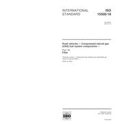 ISO 15500-18:2001, Road vehicles -- Compressed natural gas (CNG) fuel system components -- Part 18: Filter