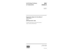 ISO 15534-3:2000, Ergonomic design for the safety of machinery - Part 3: Anthropometric data