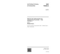 ISO 15630-2:2002, Steel for the reinforcement and prestressing of concrete - Test methods - Part 2: Welded fabric