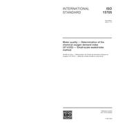 ISO 15705:2002, Water quality - Determination of the chemical oxygen demand index (ST-COD) - Small-scale sealed-tube method