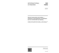 ISO 16002:2004, Stored cereal grains and pulses - Guidance on the detection of infestation by live invertebrates by trapping