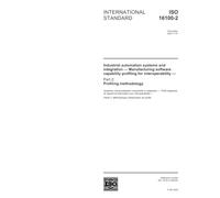 ISO 16100-2:2003, Industrial automation systems and integration - Manufacturing software capability profiling for interoperability - Part 2: Profiling methodology