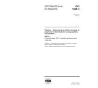 ISO 1628-4:1999, Plastics -- Determination of the viscosity of polymers in dilute solution using capillary viscometers -- Part 4: Polycarbonate (PC) moulding and extrusion materials