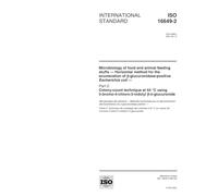 ISO 16649-2:2001, Microbiology of food and animal feeding stuffs -- Horizontal method for the enumeration of beta-glucuronidase-positive Escherichia ... 5-bromo-4-chloro-3-indolyl beta-D-glucuronide