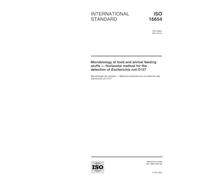 ISO 16654:2001, Microbiology of food and animal feeding stuffs -- Horizontal method for the detection of Escherichia coli O157