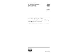 ISO 1680:1999, Acoustics -- Test code for the measurement of airborne noise emitted by rotating electrical machines