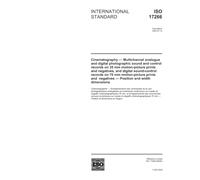 ISO 17266:2002, Cinematography - Multichannel analogue and digital photographic sound and control records on 35 mm motion-picture prints and ... prints and negatives - Position and width dim