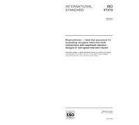 ISO 17373:2005, Road vehicles - Sled test procedure for evaluating occupant head and neck interactions with seat/head restraint designs in low-speed rear-end impact