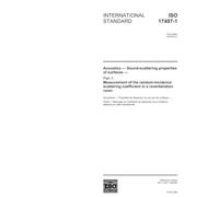 ISO 17497-1:2004, Acoustics - Sound-scattering properties of surfaces - Part 1: Measurement of the random-incidence scattering coefficient in a reverberation room