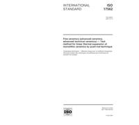 ISO 17562:2001, Fine ceramics (advanced ceramics, advanced technical ceramics) - Test method for linear thermal expansion of monolithic ceramics by push-rod technique