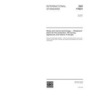 ISO 17631:2002, Ships and marine technology - Shipboard plans for fire protection, life-saving appliances and means of escape