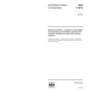 ISO 17873:2004, Nuclear facilities - Criteria for the design and operation of ventilation systems for nuclear installations other than nuclear reactors