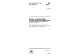 ISO 17894:2005, Ships and marine technology - Computer applications - General principles for the development and use of programmable electronic systems in marine applications