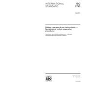 ISO 1795:2000, Rubber, raw natural and raw synthetic -- Sampling and further preparative procedures