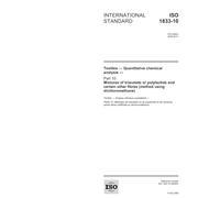 ISO 1833-10:2006, Textiles - Quantitative chemical analysis - Part 10: Mixtures of triacetate or polylactide and certain other fibres (method using dichloromethane)