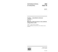 ISO 1833-18:2006, Textiles - Quantitative chemical analysis - Part 18: Mixtures of silk and wool or hair (method using sulfuric acid)