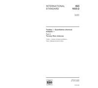 ISO 1833-2:2006, Textiles - Quantitative chemical analysis - Part 2: Ternary fibre mixtures