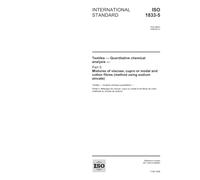ISO 1833-5:2006, Textiles - Quantitative chemical analysis - Part 5: Mixtures of viscose, cupro or modal and cotton fibres (method using sodium zincate)