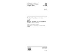 ISO 1833-8:2006, Textiles - Quantitative chemical analysis - Part 8: Mixtures of acetate and triacetate fibres (method using acetone)