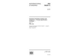 ISO 18629-11:2005, Industrial automation systems and integration - Process specification language - Part 11: PSL core