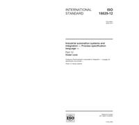 ISO 18629-12:2005, Industrial automation systems and integration - Process specification language - Part 12: Outer core
