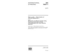 ISO 18857-1:2005, Water quality - Determination of selected alkylphenols - Part 1: Method for non-filtered samples using liquid-liquid extraction and gas chromatography with mass selective detection
