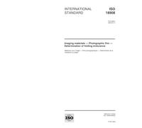 ISO 18908:2000, Imaging materials -- Photographic film -- Determination of folding endurance