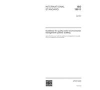 ISO 19011:2002, Guidelines for quality and/or environmental management systems auditing